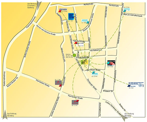 So finden Sie die Physiotherapie am Ohmplatz So finden Sie die Physiotherapie am Ohmplatz